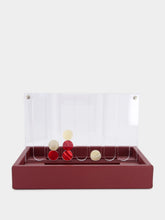 Hector Saxe Paris Bordeaux Leather Connect 4 Game