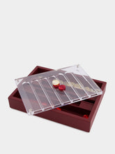 Hector Saxe Paris Bordeaux Leather Connect 4 Game