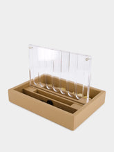 Hector Saxe Paris Cognac Leather Connect 4 Game