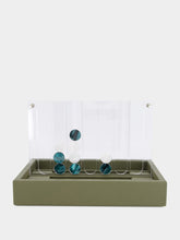 Hector Saxe Paris Khaki Clair Leather Connect 4 Game