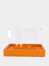 Hector Saxe Paris Orange Leather Connect 4 Game