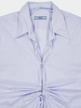 Prada Astro Blue Fil-à-fil Shirt