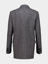 Prada Ardesia Virgin Wool Single-Breasted Blazer