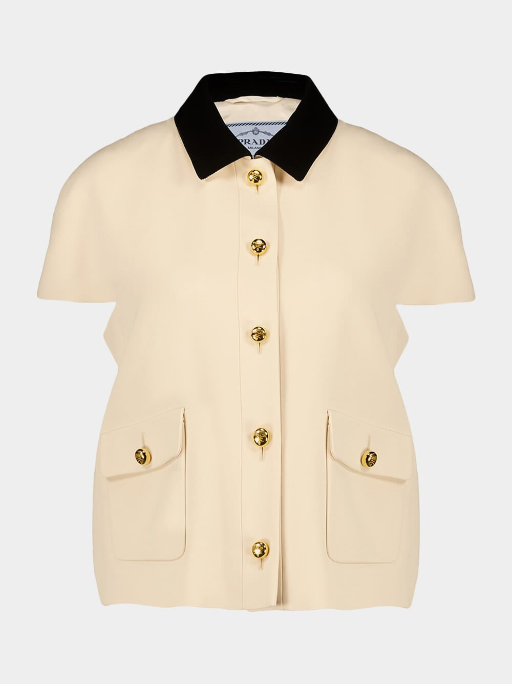 Natural Sablé Short-Sleeved Jacket