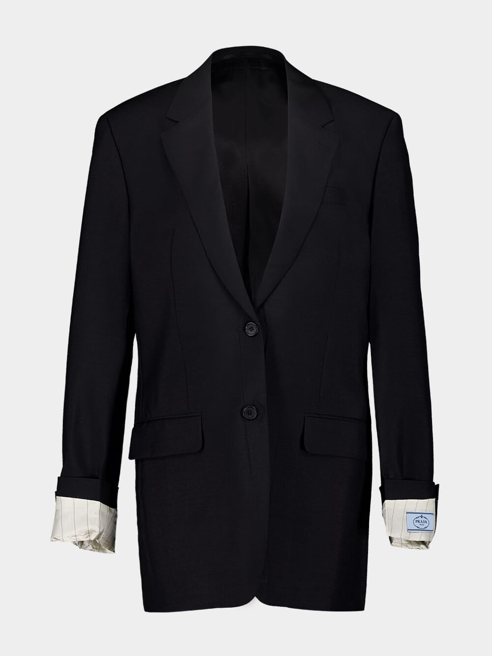 Black Mohair Suit Jacket