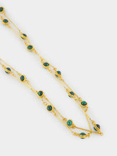 Sylvia Toledano Candies Gold Brass Malachite Necklace