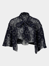 Prada Dots Print Silk Cape