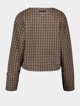 Prada Cashgora Check Blouse
