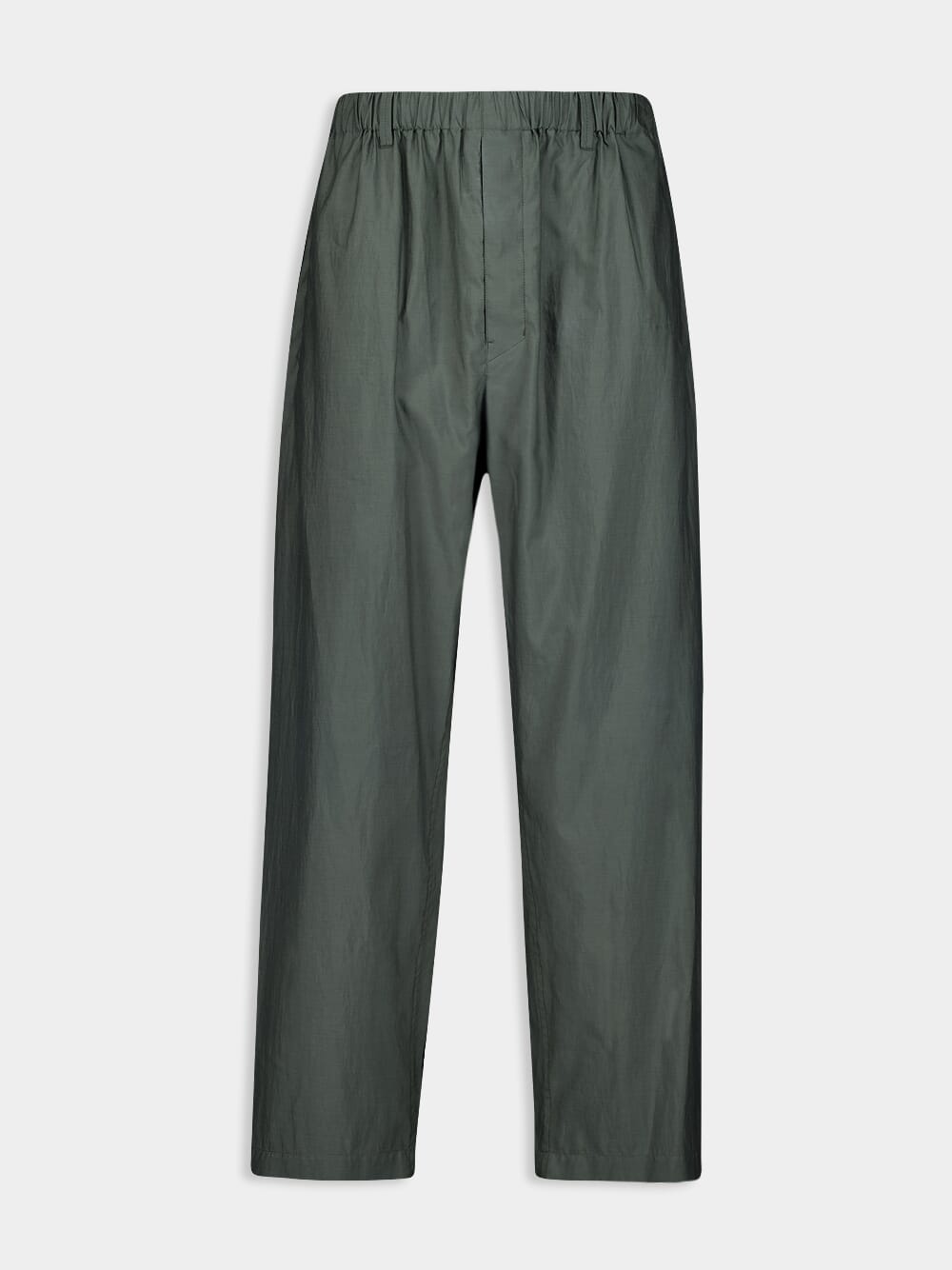 Asphalt Washed Silk-Cotton Pants