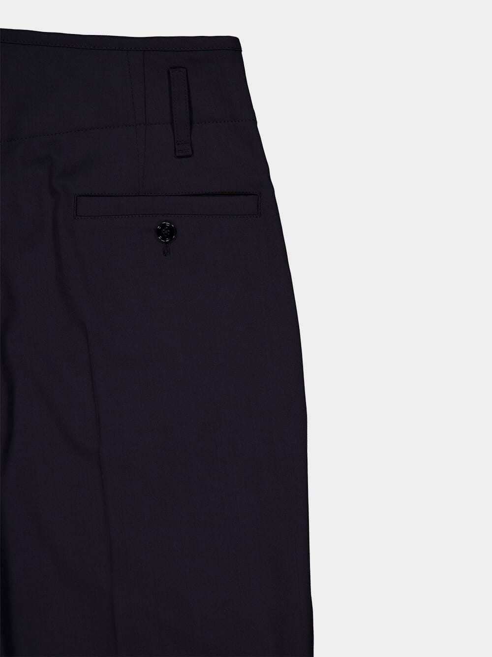 Tailored Pleated Wool Trousers