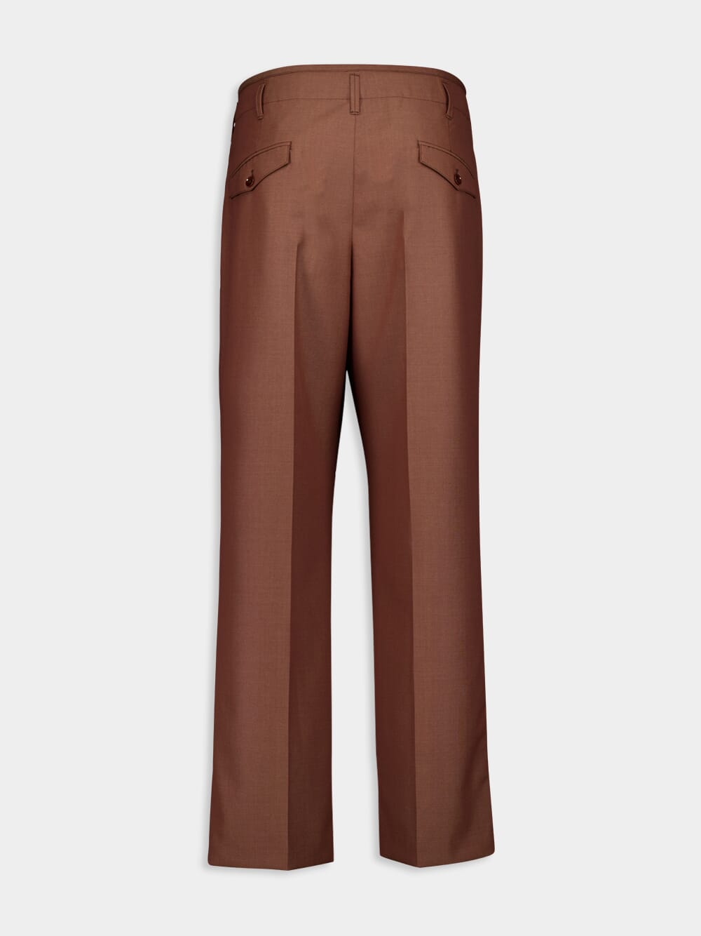 Brown Pleated Pants