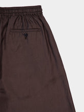 Espresso Silk Taekwondo Pants | PDP - Fashion Clinic