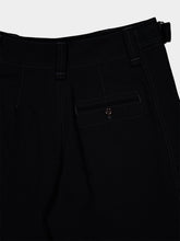 Lemaire Black Maxi Utility Pants Soft Wool Twill