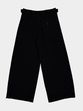 Lemaire Black Maxi Utility Pants Soft Wool Twill