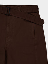 Lemaire Espresso Twisted Belted Pants