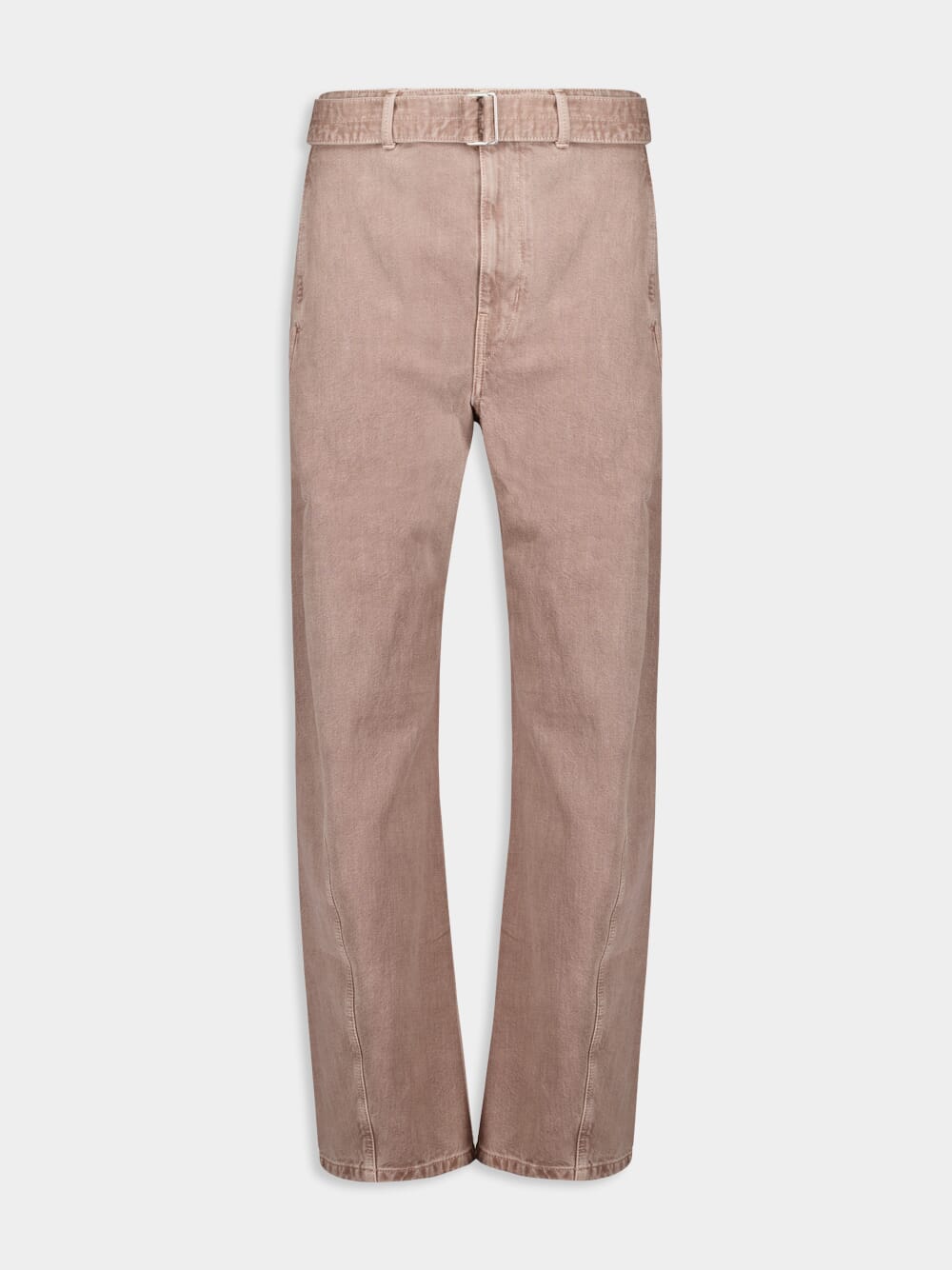 Mauve Twisted Belted Pants