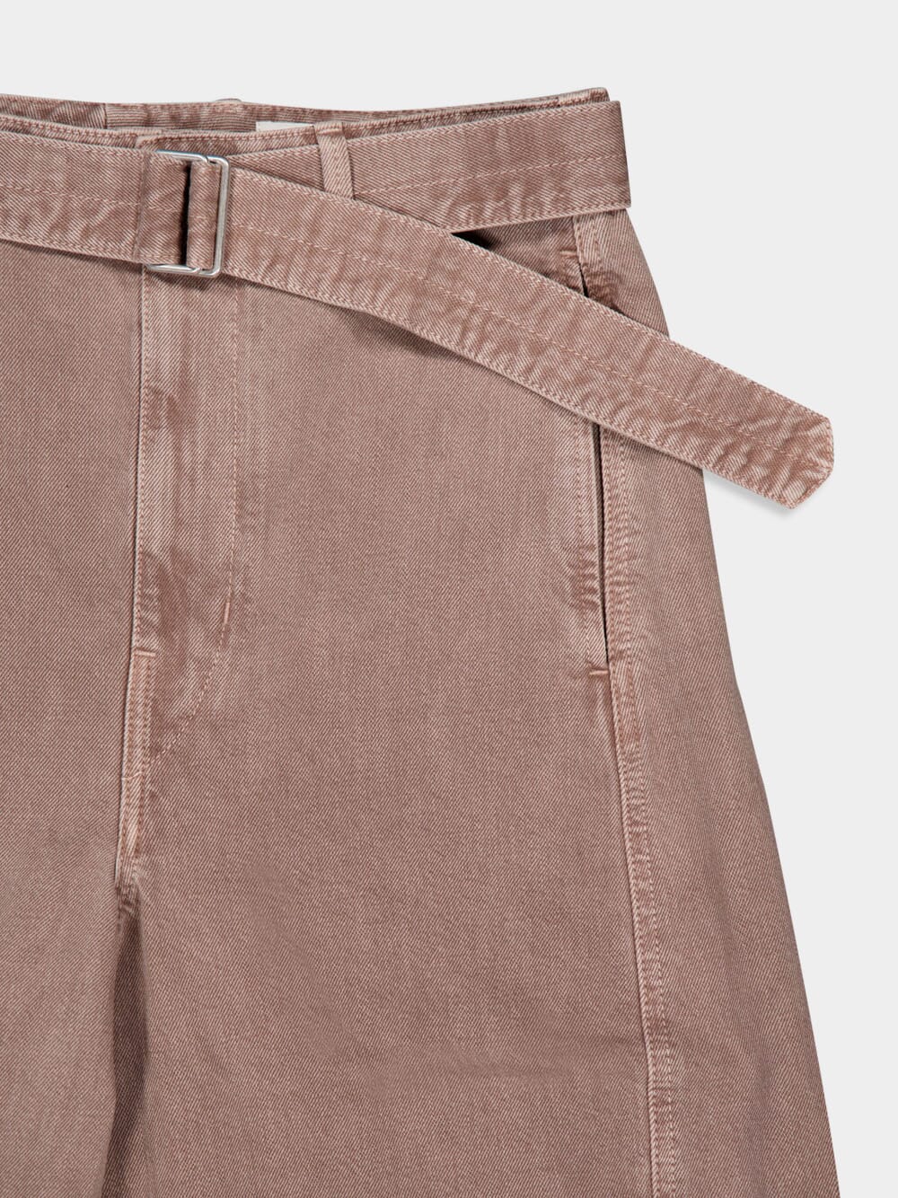 Mauve Twisted Belted Pants