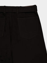 Lemaire Black Twisted Belted Denim Pants