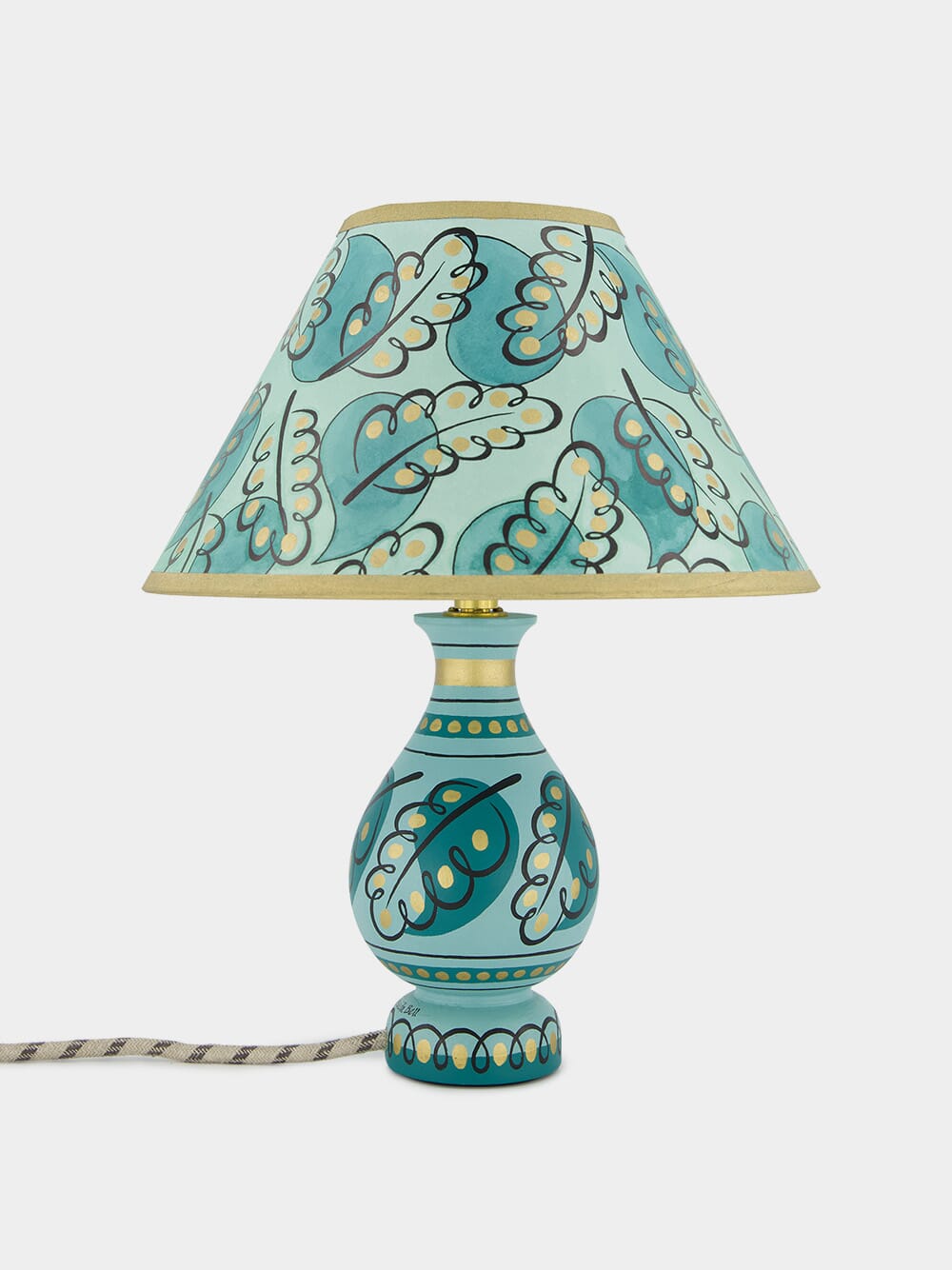 Paisley Leaf Vase Lamp