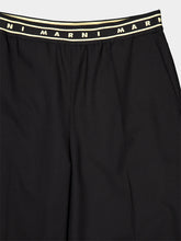 Marni Black Straight-Fit Cotton Trousers