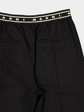 Marni Black Straight-Fit Cotton Trousers