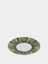 Marie Daâge Dinner Plate Coupe Panache in Snake Green and Khaki