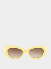 Emmanuelle Khanh Glossy Vanilla Paris Butterfly Sunglasses