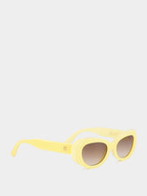 Emmanuelle Khanh Glossy Vanilla Paris Butterfly Sunglasses