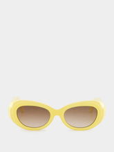 Emmanuelle Khanh Glossy Vanille Paris Sunglasses