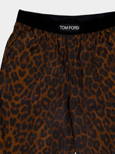 Tom Ford Silk Satin Leopard PJ Trousers