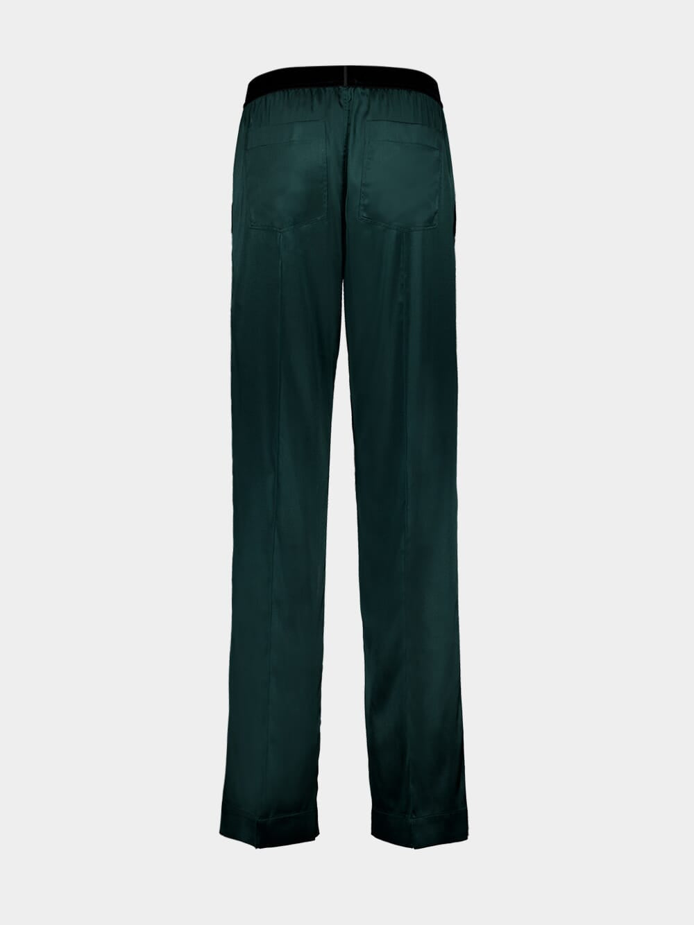 Emerald Silk Satin Pyjama Trousers