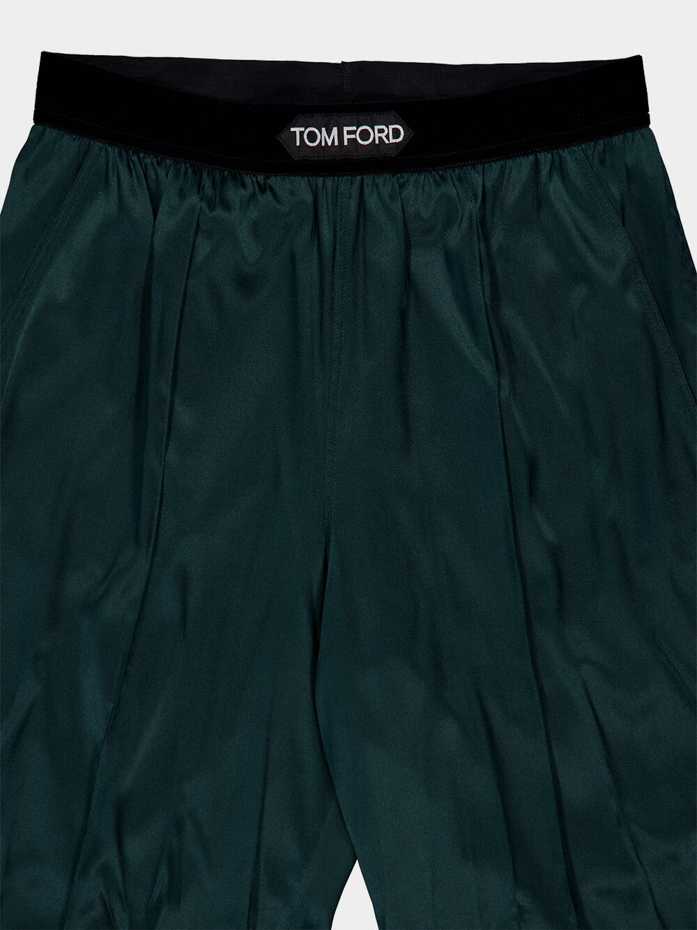 Emerald Silk Satin Pyjama Trousers