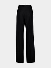 Tom Ford Black Wool Straight-Leg Trousers