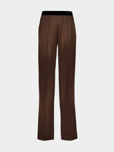 Tom Ford Cinnamon Brown Stretch Silk Satin PJ Pants