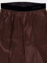 Tom Ford Cinnamon Brown Stretch Silk Satin PJ Pants