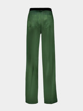 Tom Ford Moss Green Stretch Silk Satin PJ Pants