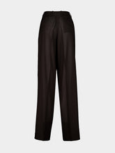 Tom Ford Espresso Brown Tailored Wide-Leg Pleated Wool Trousers