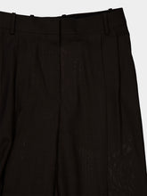 Tom Ford Espresso Brown Tailored Wide-Leg Pleated Wool Trousers