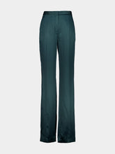 Tom Ford Teal Peach Feel Silk Satin Tuxedo Trousers