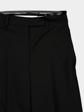Tom Ford Black Grain de Poudre Wide-Leg Trousers