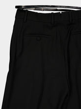 Tom Ford Black Grain de Poudre Wide-Leg Trousers