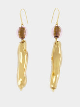 Isabel Marant Sculpted Golden Drop Earrings