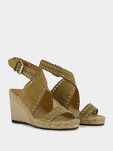 Isabel Marant Iriane Brown Leather Espadrilles