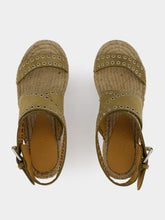 Isabel Marant Iriane Brown Leather Espadrilles