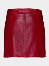 Courrèges Red Reedition Vinyl Mini Skirt