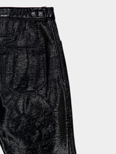 Courrèges Black Reedition Vinyl 5-Pocket Pants
