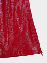 Courrèges Red Reedition Vinyl Mini Dress