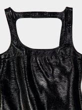 Courrèges Black Reedition Vinyl Mini Dress