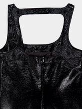 Courrèges Black Reedition Vinyl Mini Dress