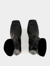 Courrèges Black Reedition Vinyl Ankle Boots